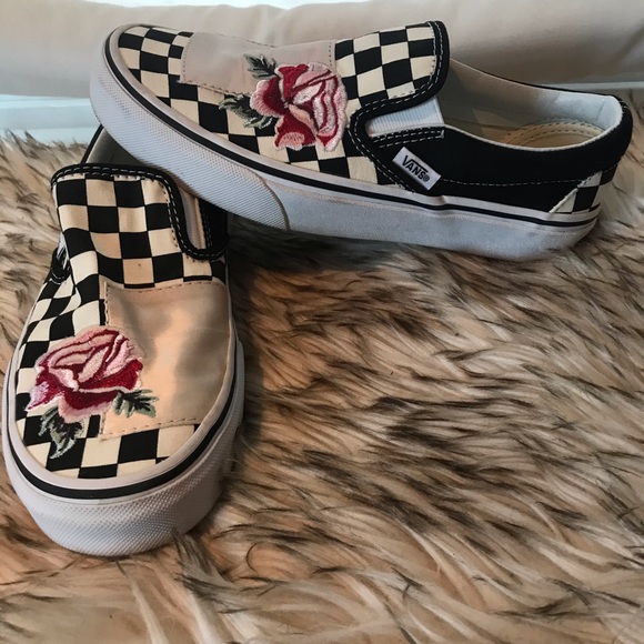 vans satin patchwork